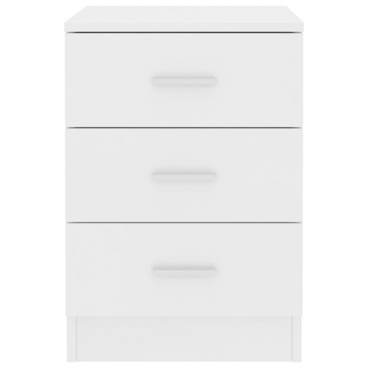 VIDAXL Tables de chevet 2 pcs Blanc 38x35x56 cm Bois d'ingenierie
