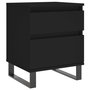 Voir la diapositive 5 : VIDAXL Tables de chevet 2 pcs noir 40x35x50 cm bois d'ingenierie