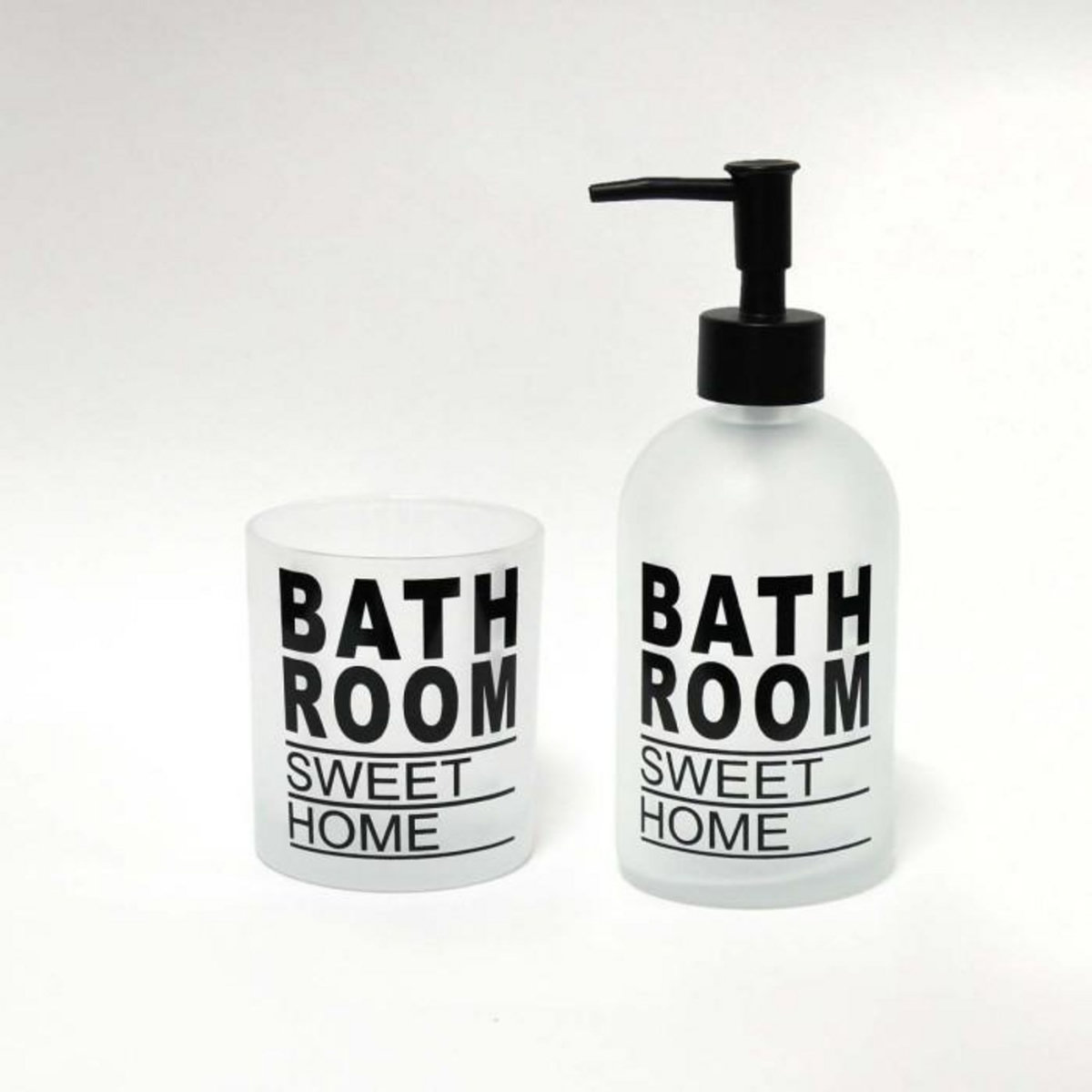 Paris Prix Distributeur de Savon en Verre  Glass  19cm Gris