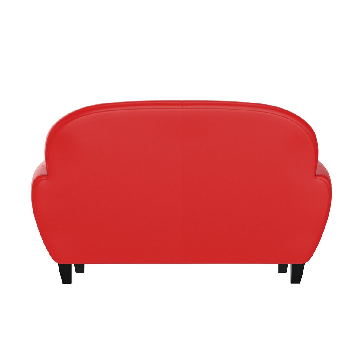 Rendez vous déco Canapé 2 places noir en croute de cuir enduite - Club