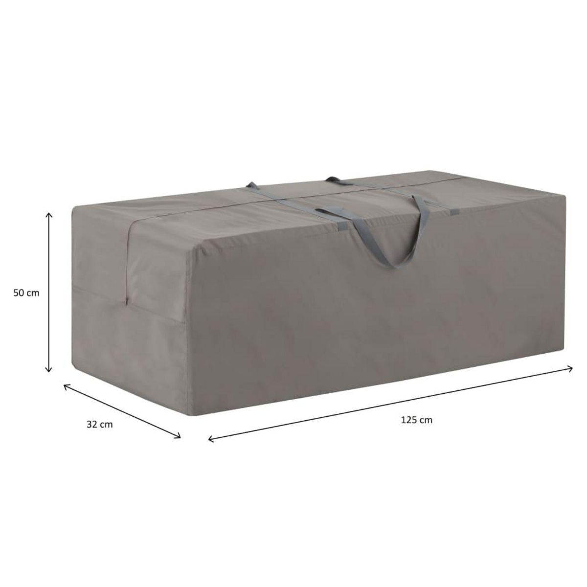 MADISON Madison Housse de coussins d'exterieur 125 x 32 x 50 cm Gris