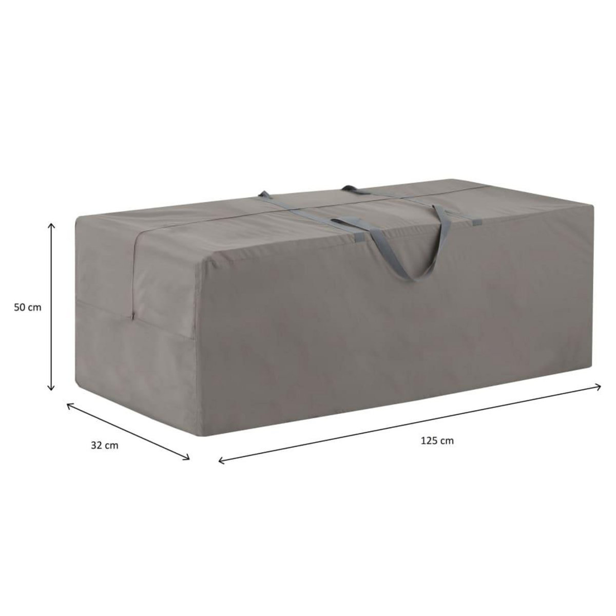 MADISON Madison Housse de coussins d'exterieur 125 x 32 x 50 cm Gris