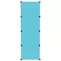 VIDAXL Armoire de rangement pour enfants avec 12 cubes Bleu PP