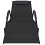 Voir la diapositive 4 : VIDAXL Chaises longues à bascule 2 pcs Noir Acier et textilène
