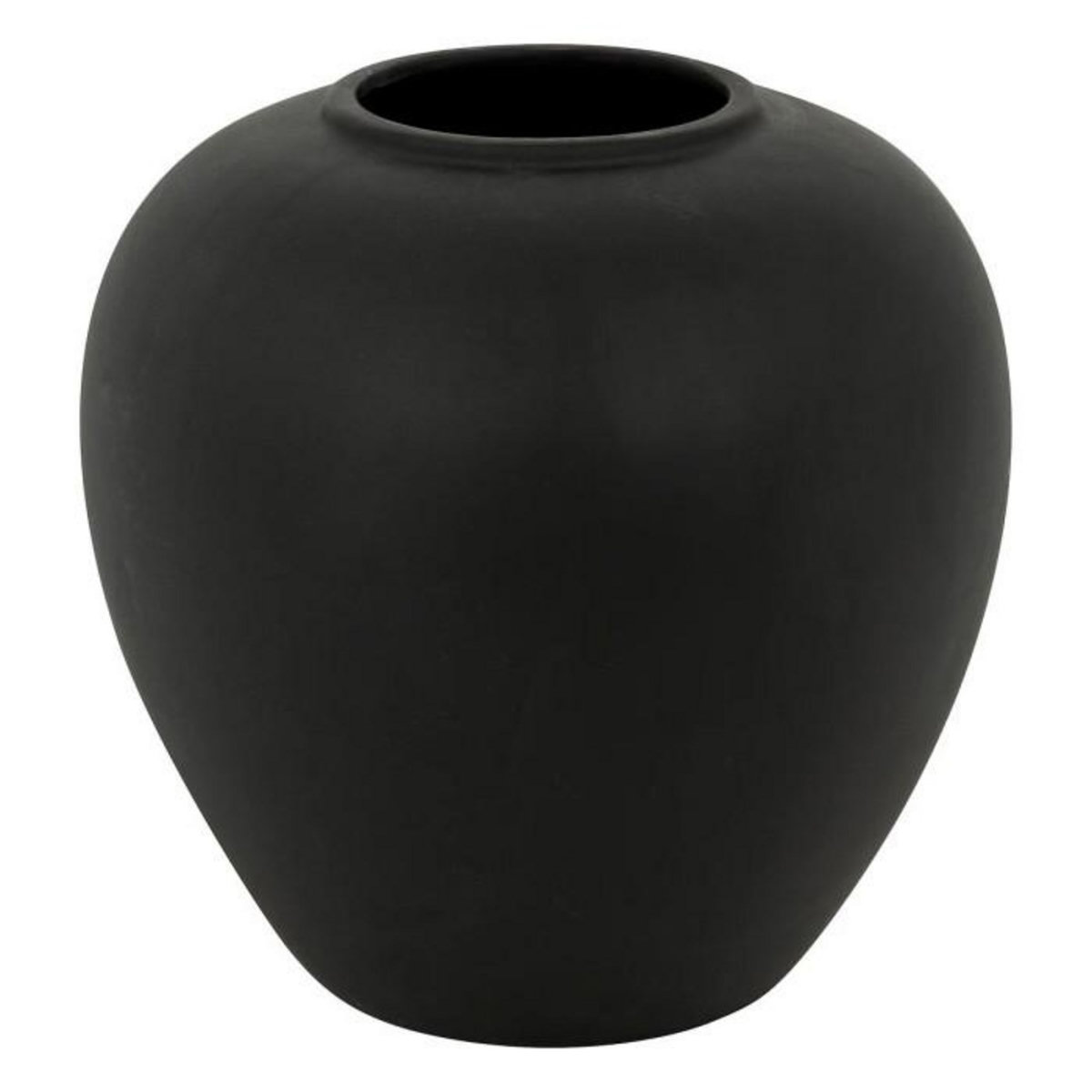 ATMOSPHERA Vase Boule en Dolomite  Rily  22cm Noir