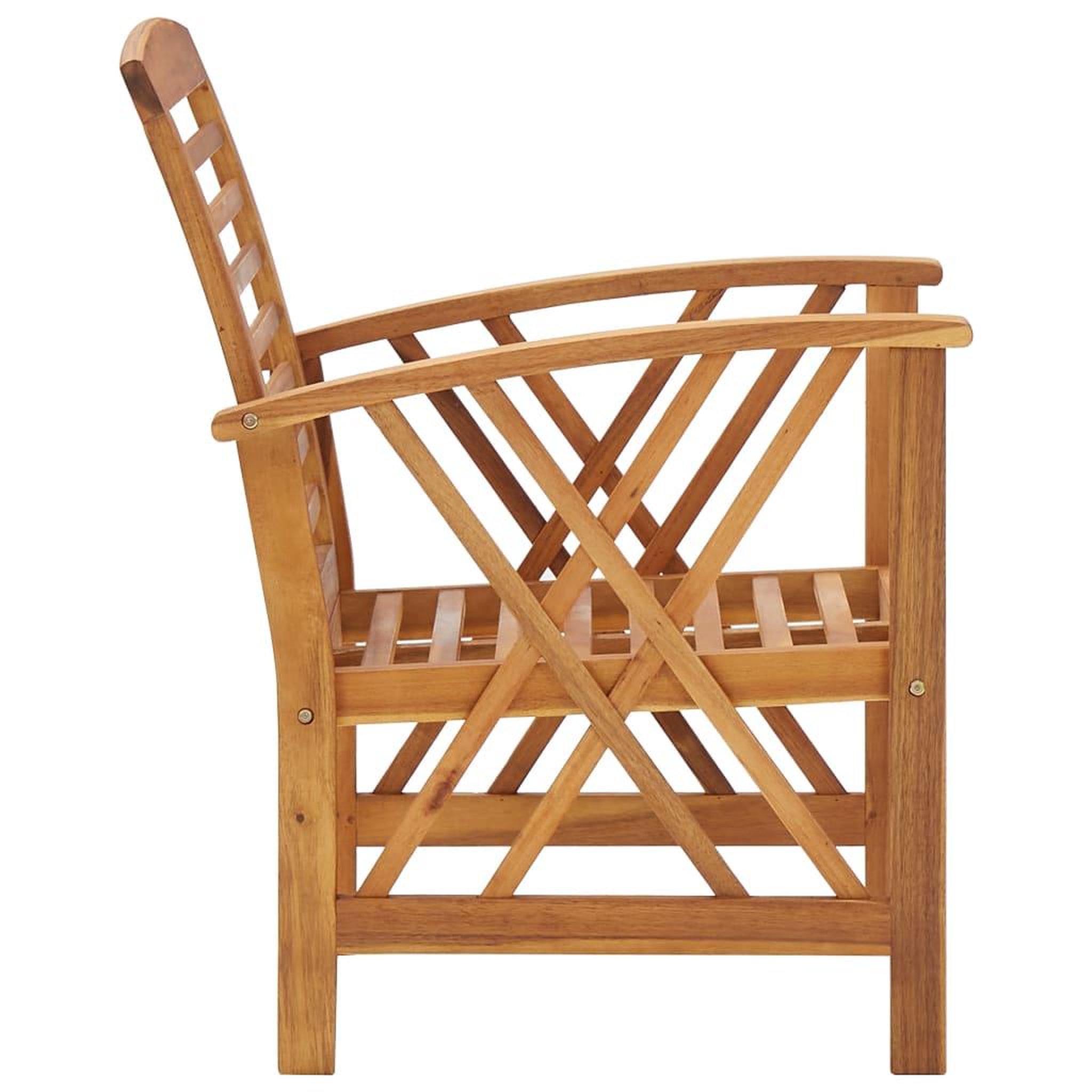 Voir la diapositive 4 : VIDAXL Chaises de jardin lot de 2 Bois d'acacia massif