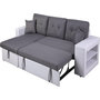 Voir la diapositive 3 : Habitat et Jardin Canapé d'angle convertible/réversible  Axel  - 3 places - Blanc/Gris