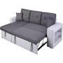 Voir la diapositive 3 : Habitat et Jardin Canapé d'angle convertible/réversible  Axel  - 3 places - Blanc/Gris
