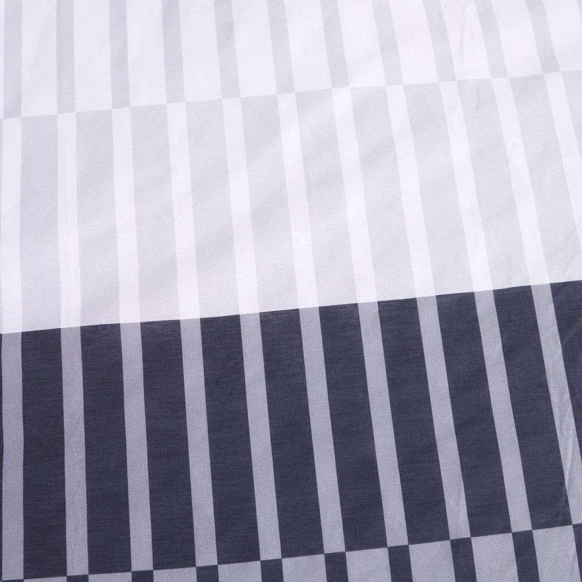 TODAY Parure housse de couette en coton 57 fils motif rayure LOU