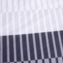 Voir la diapositive 2 : TODAY Parure housse de couette en coton 57 fils motif rayure LOU
