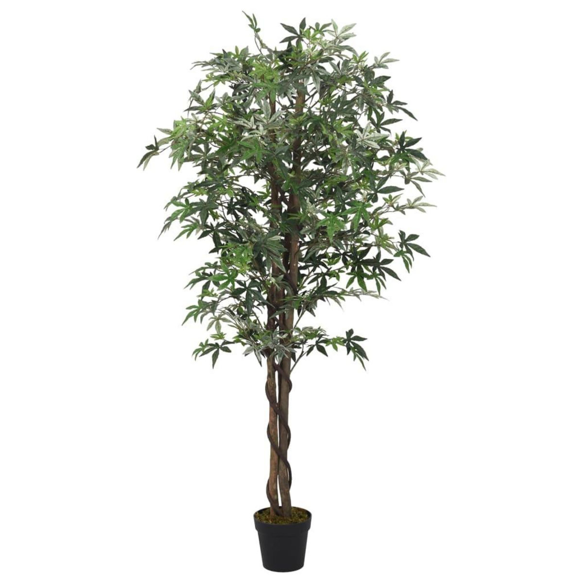VIDAXL Erable artificiel 672 feuilles 180 cm vert