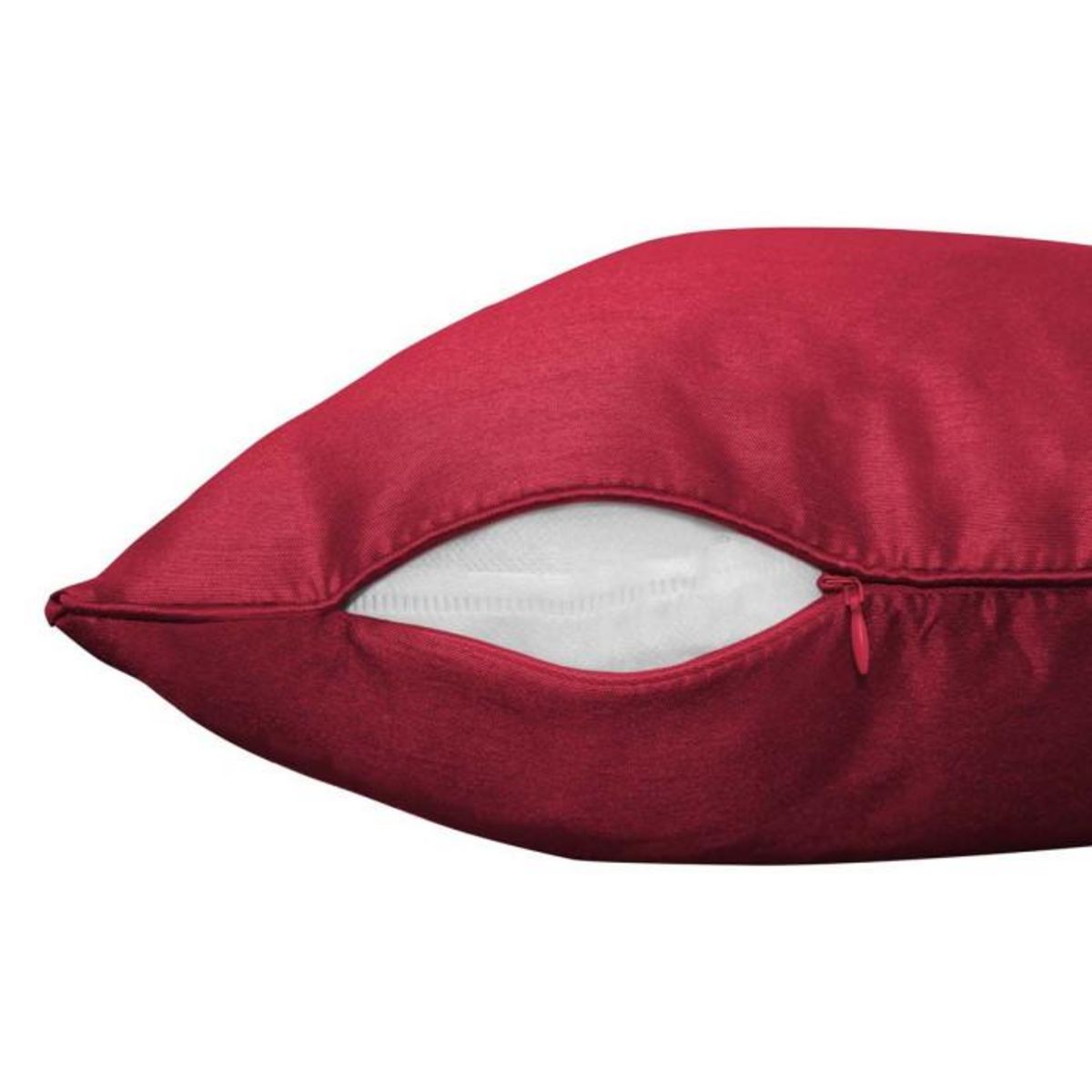 Paris Prix Housse de Coussin  Shana  40x40cm Rouge