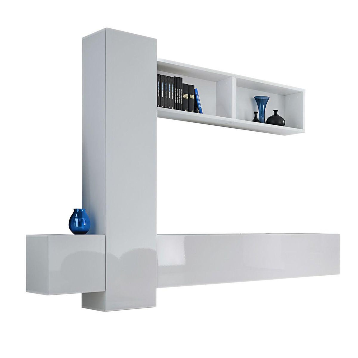 Paris Prix Ensemble Meuble TV  Blox XIII  245cm Blanc