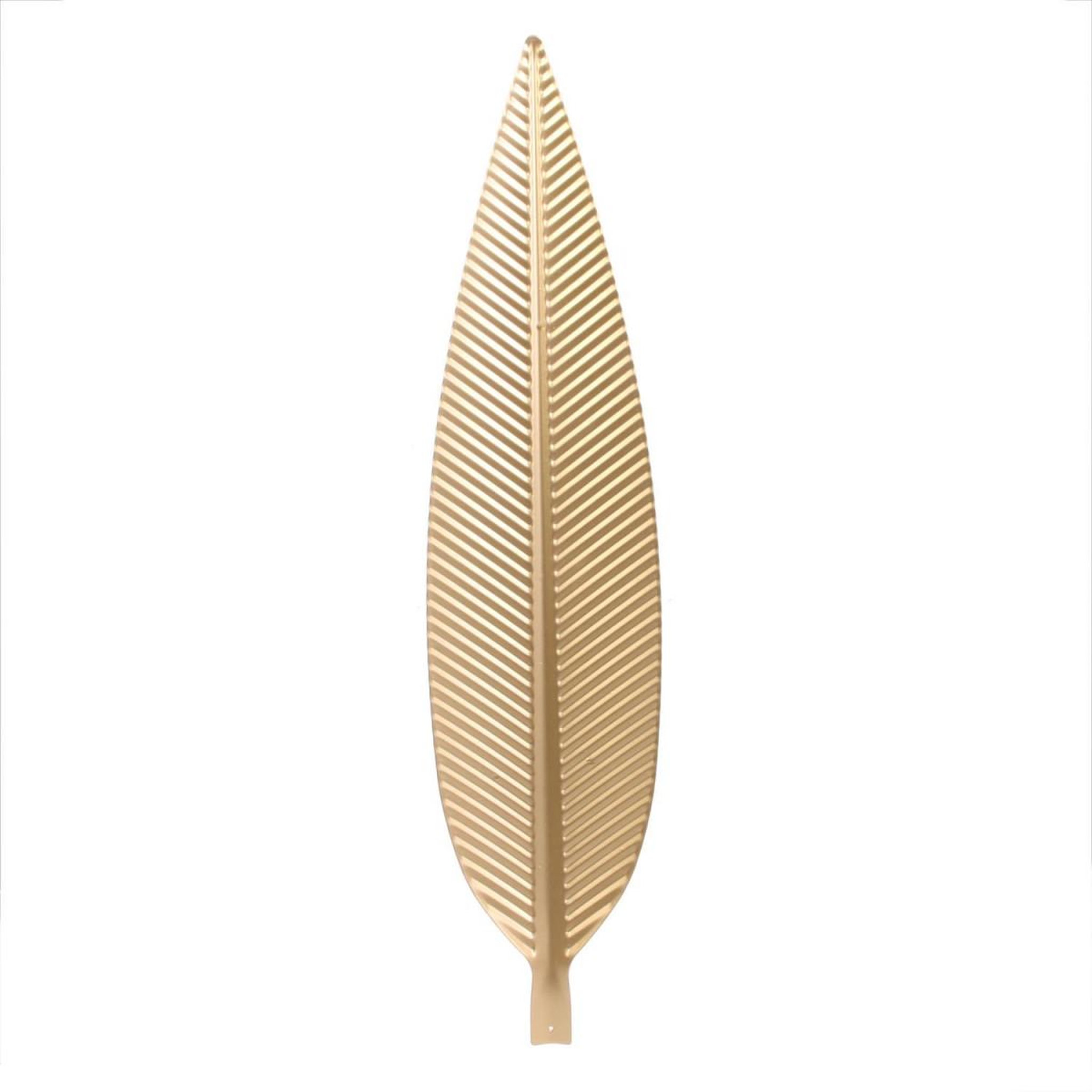 Voir la diapositive 2 : The Home Deco Factory Vide-poche design en métal  feuille  55cm or