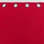 Voir la diapositive 3 : Paris Prix Rideau à Oeillets  Panama  140x240cm Rouge
