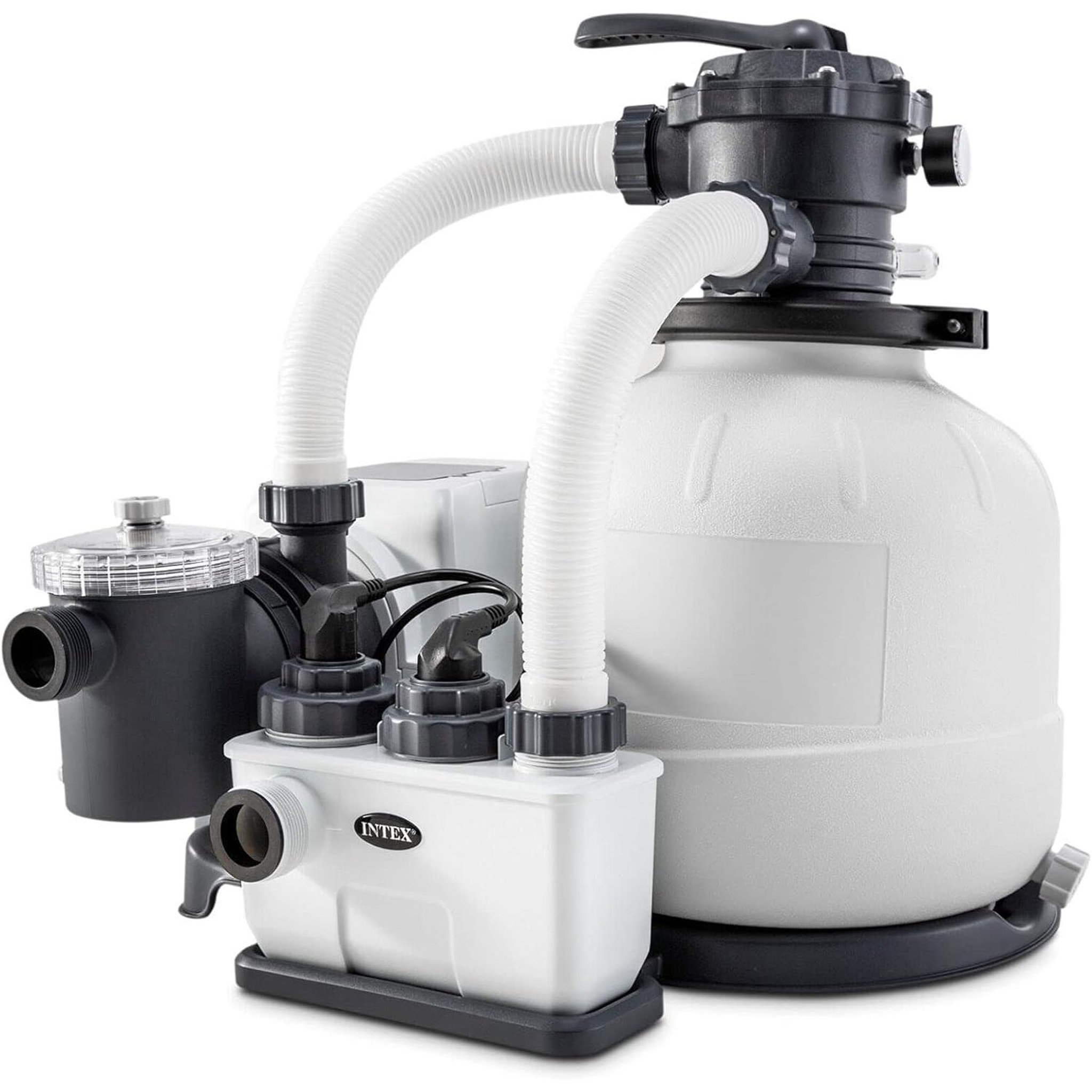 Voir la diapositive 3 : INTEX Combo filtre à sable 6m³/h + sterilisateur au sel qx2100