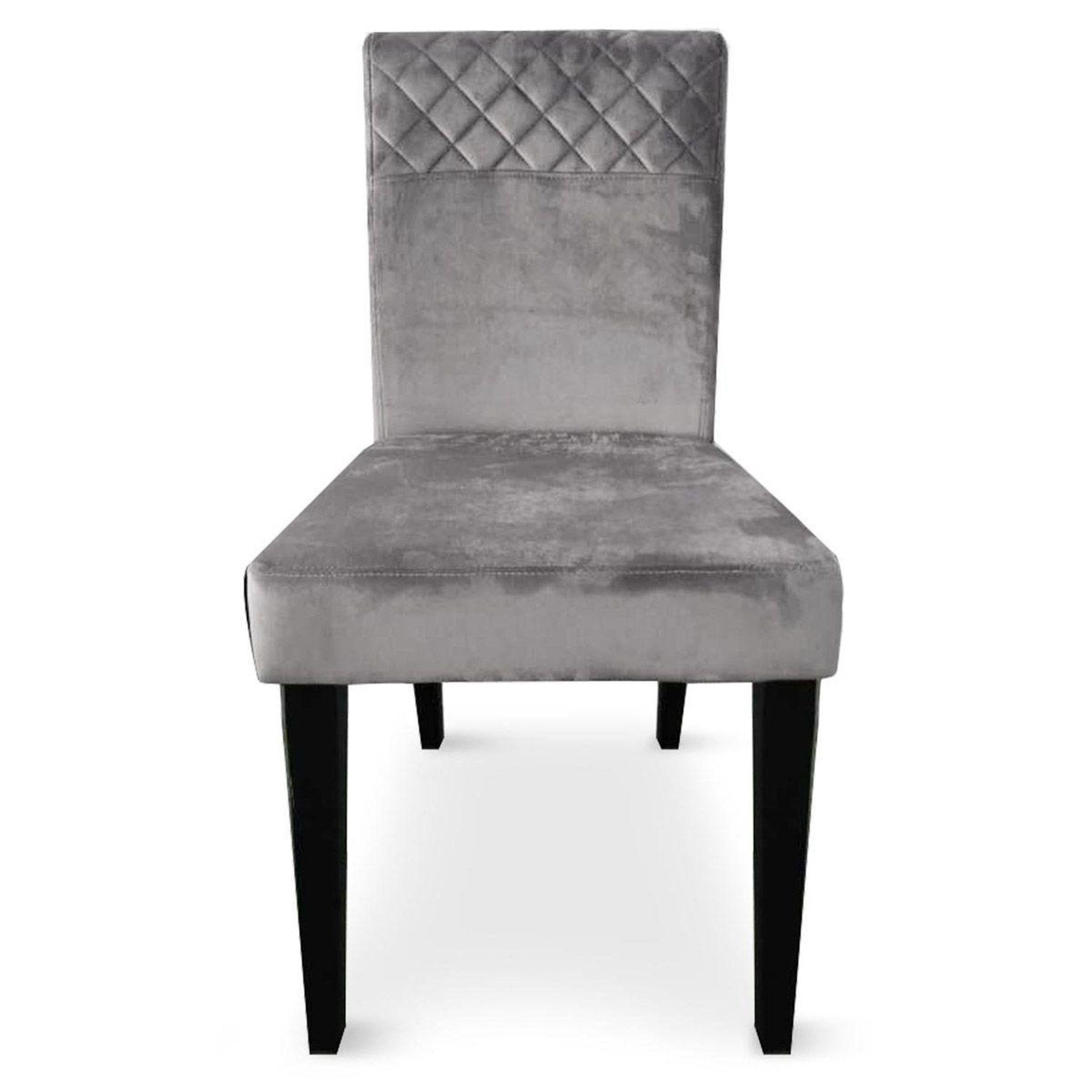 Voir la diapositive 3 : Paris Prix Lot de 2 Chaises Velours  Pipam  82cm Argent