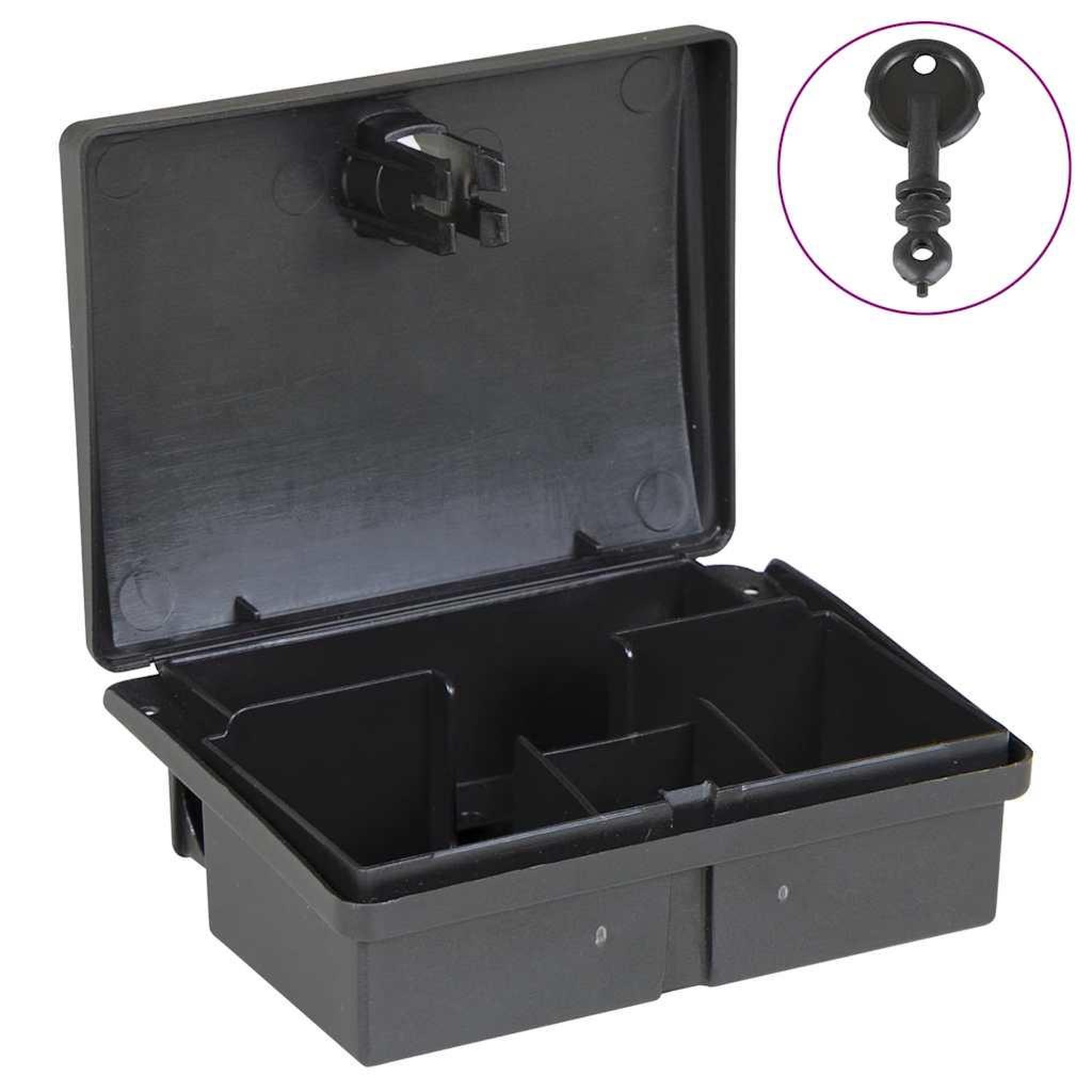 VIDAXL Pieges a souris 5 pcs noir 13x10x4 cm