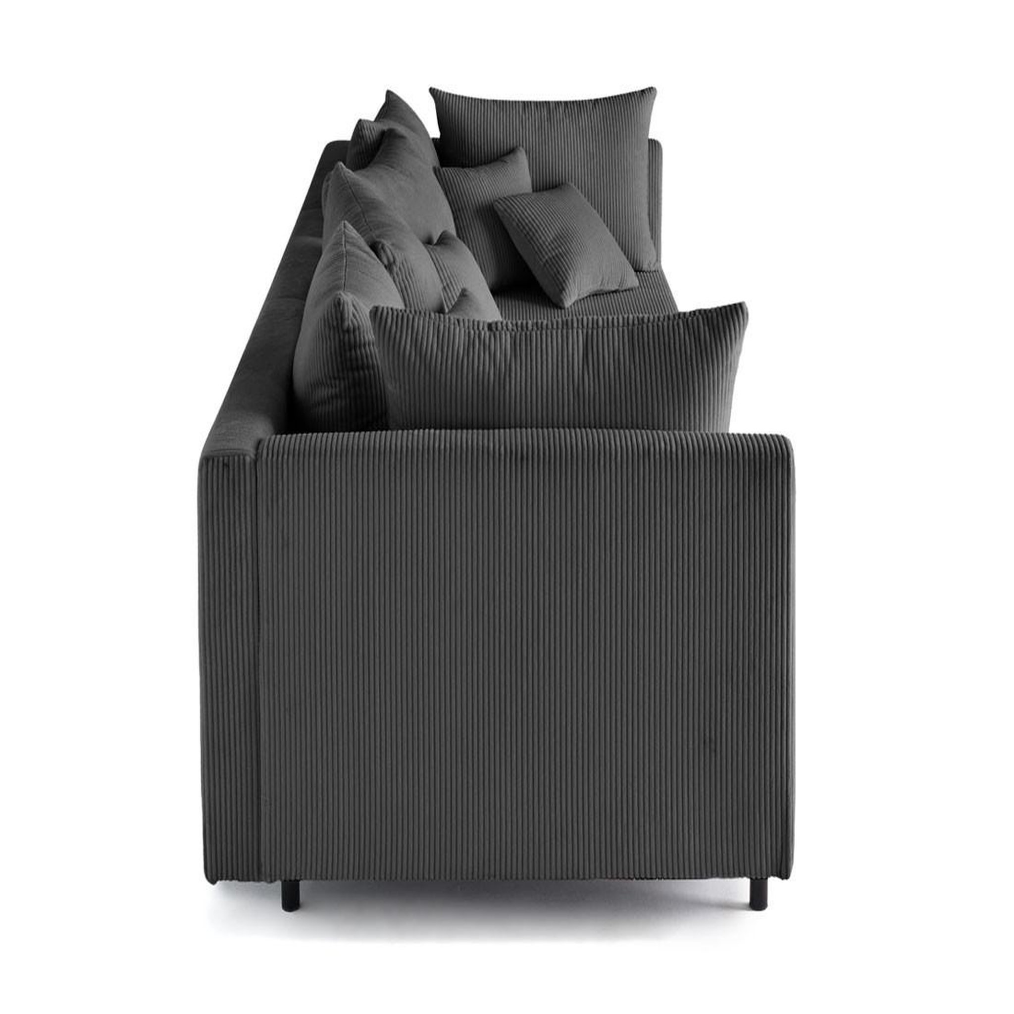 Voir la diapositive 3 : LISA DESIGN Edinburg - canapé modulable 3 places - velours côtelé