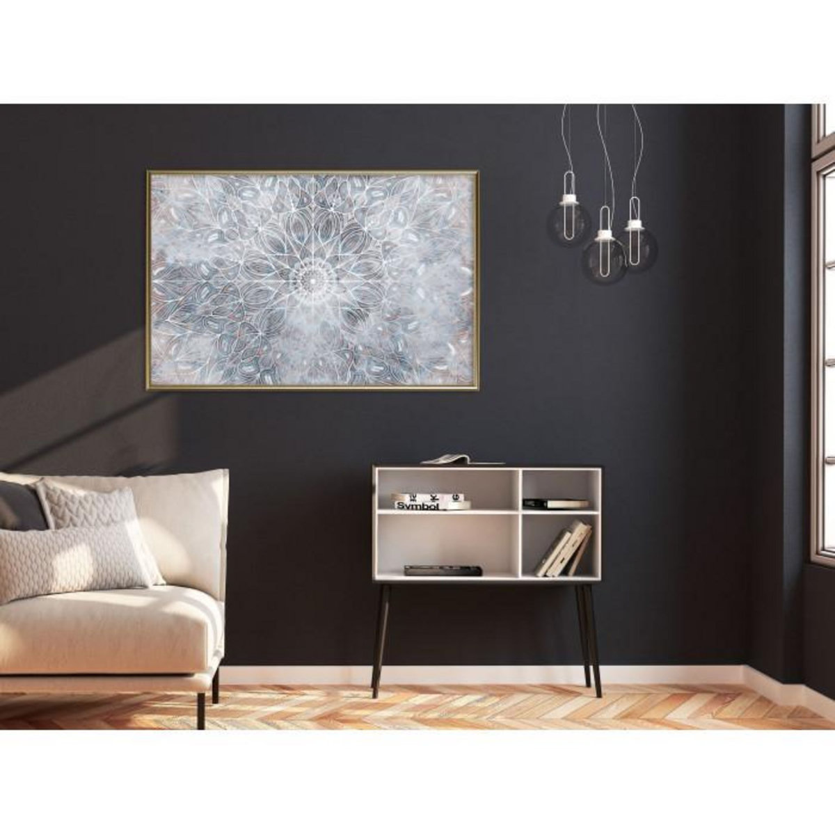 Paris Prix Affiche Murale Encadrée  Winter Mandala