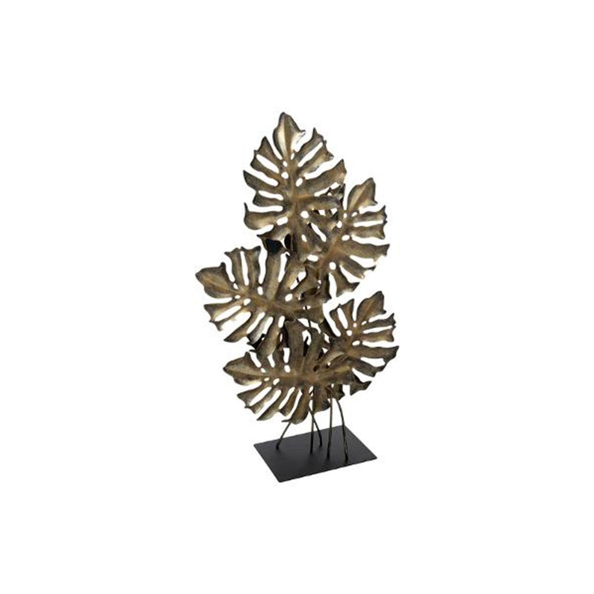 ATMOSPHERA Décoration à poser feuille  monstera  57cm bronze