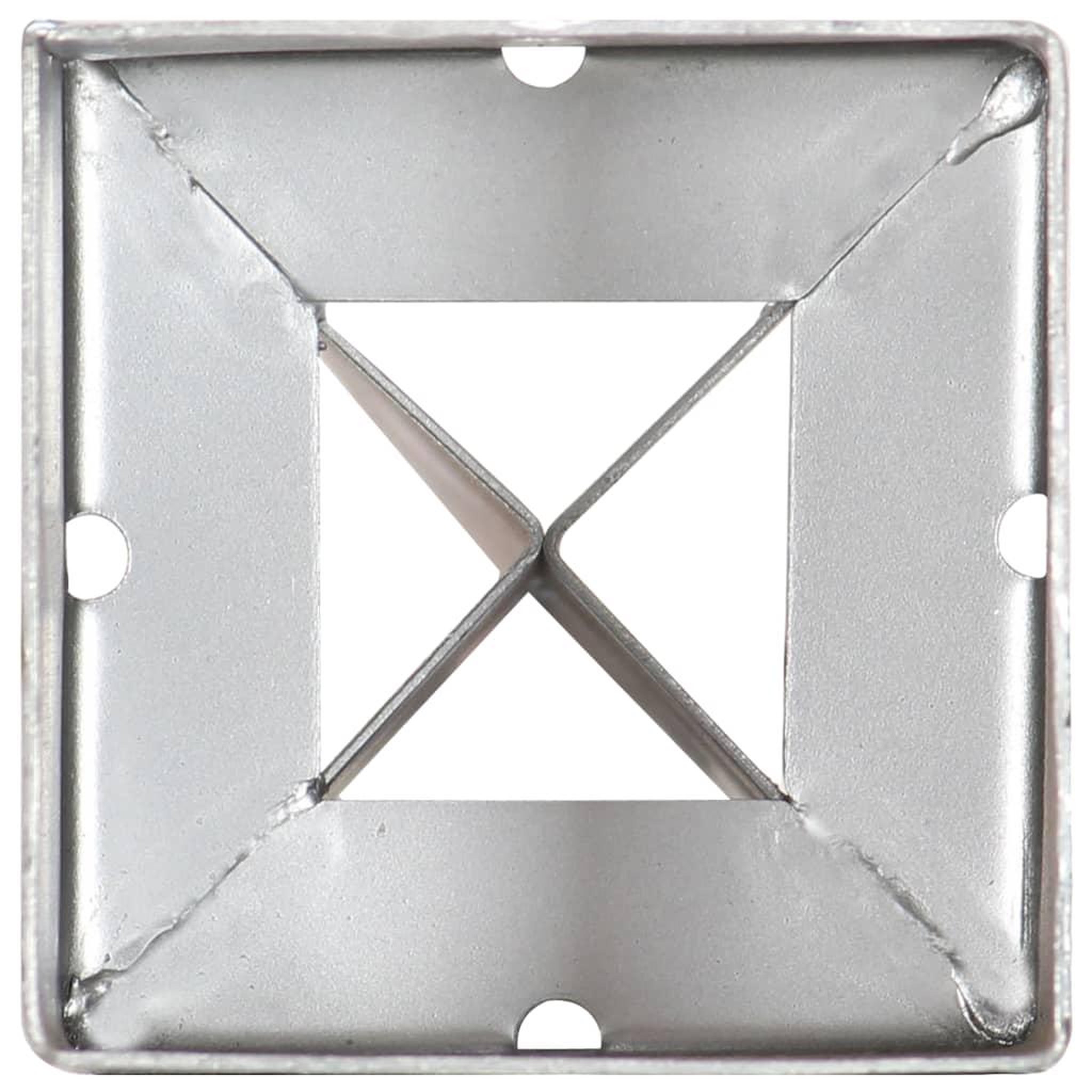 Voir la diapositive 5 : VIDAXL Piquets au sol 12 pcs Argente 9x9x90 cm Acier galvanise