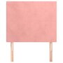 Voir la diapositive 3 : VIDAXL Tetes de lit 2 pcs Rose 100x5x78/88 cm Velours