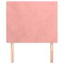 Voir la diapositive 3 : VIDAXL Tetes de lit 2 pcs Rose 100x5x78/88 cm Velours