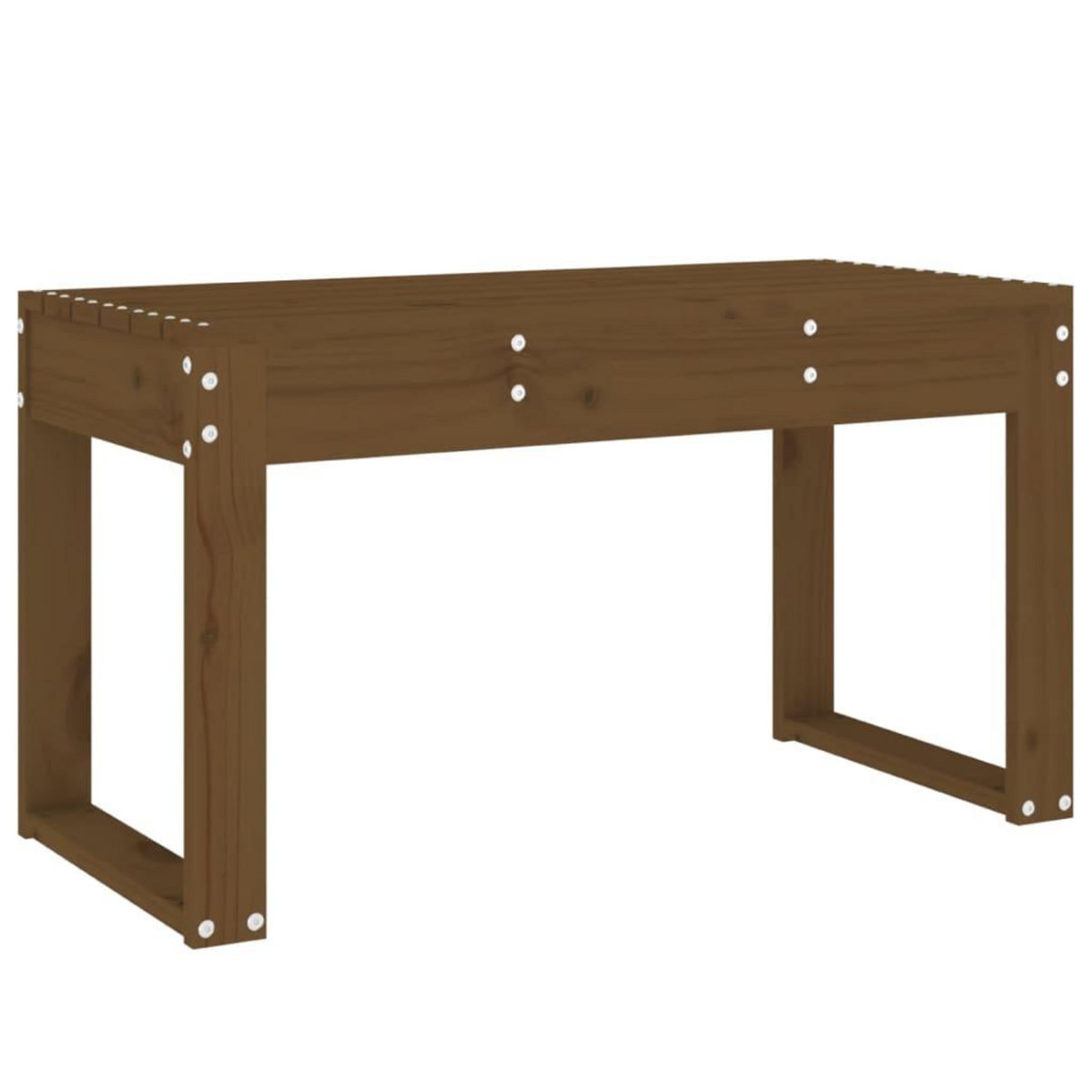 VIDAXL Banc de jardin marron miel 80x38x45 cm bois de pin massif