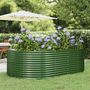 Voir la diapositive 1 : VIDAXL Lit sureleve de jardin Vert 212x140x68cm Acier enduit de poudre