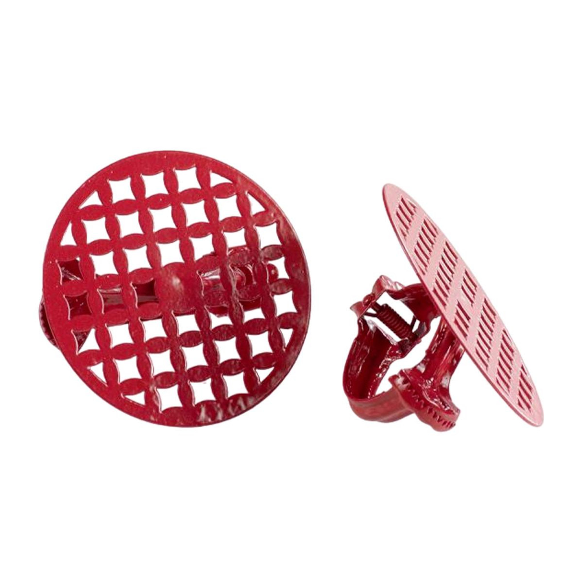 Douceur d'Intérieur Lot de 2 embrasses de rideau  rondoline  7cm rouge