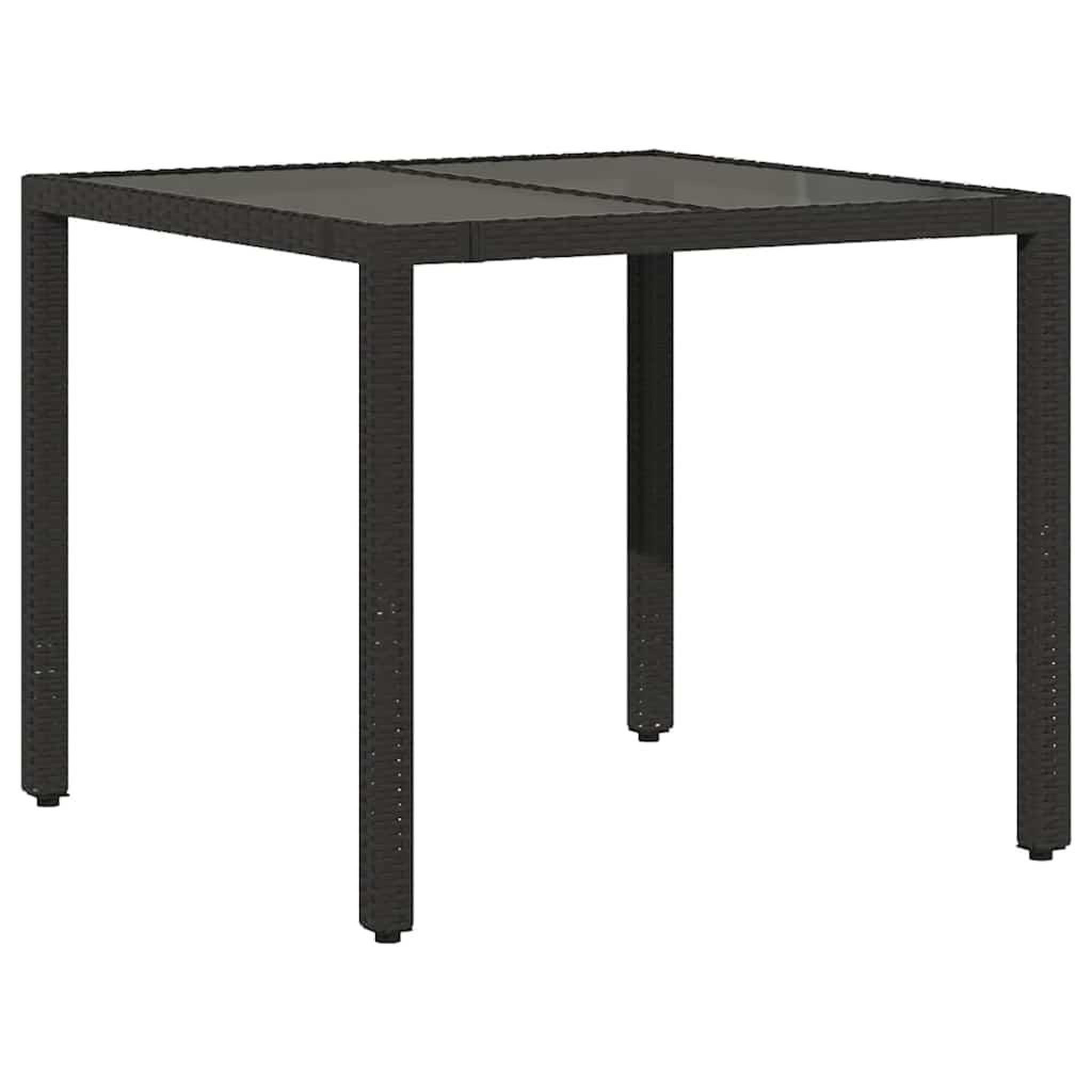Voir la diapositive 4 : VIDAXL Ensemble de bistro de jardin 3 pcs coussins noir poly rotin