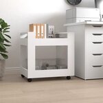 VIDAXL Chariot de bureau Blanc 60x45x60 cm Bois d'ingenierie