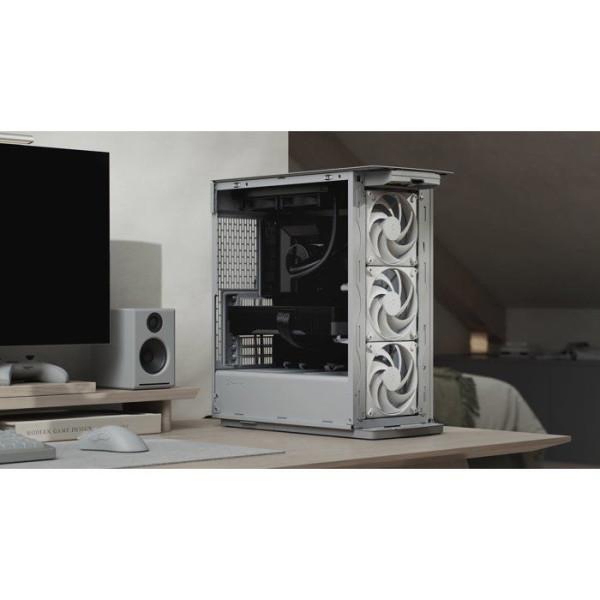Voir la diapositive 5 : Fractal Design Boîtier PC Moyen Tour - FRACTAL DESIGN - Define One Dark TG Light Tint - Verre trempé teinté - 3 ventilateurs Momentum - Noir