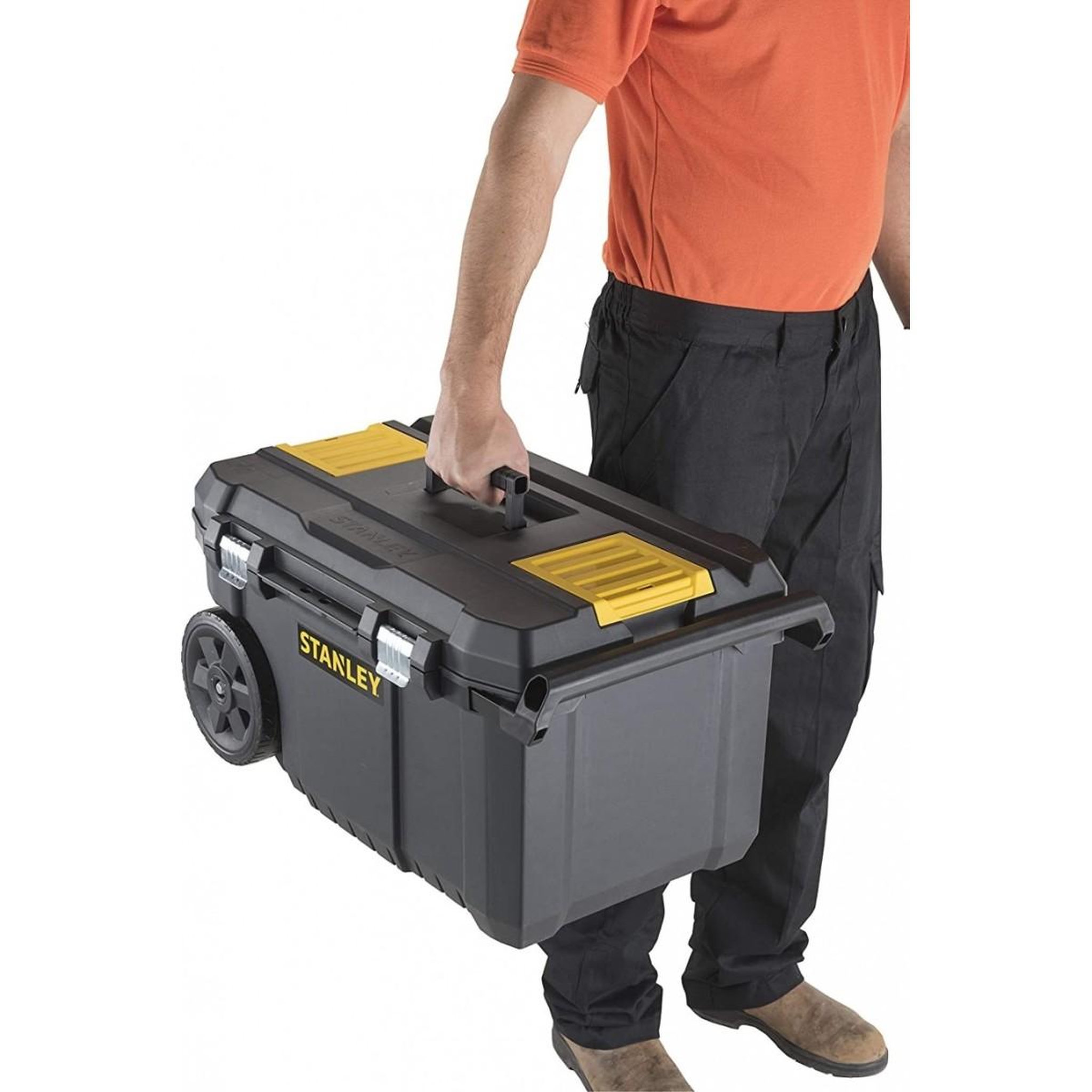 Voir la diapositive 5 : Stanley Servante à outils 50l roulante essential stanley plateau amovible poignée métal
