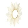 Voir la diapositive 2 : Paris Prix Miroir Mural  Soleil  32cm Or