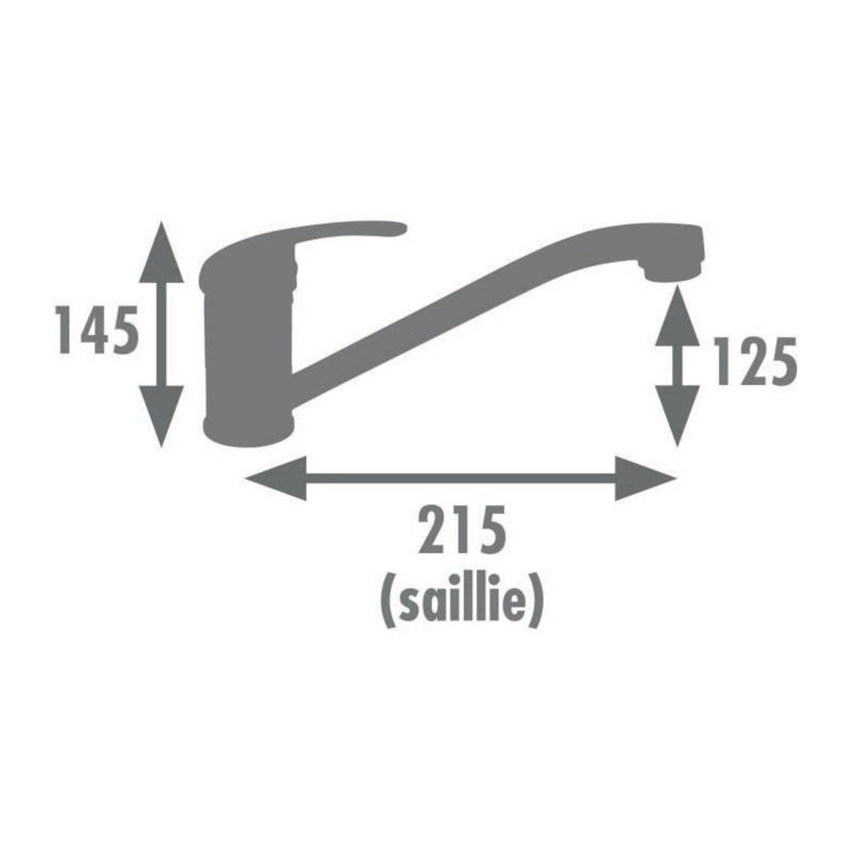 GENERIQUE Mitigeur de cuisine - EDOUARD ROUSSEAU - ATHENA - Chromé