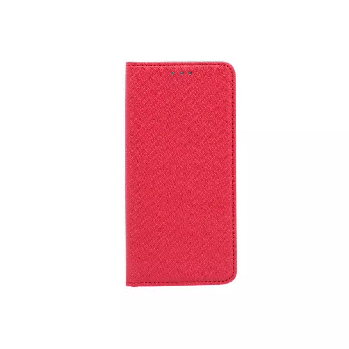 amahousse Housse rouge Galaxy S7 Edge folio texturé rabat aimanté