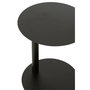 Voir la diapositive 5 : Paris Prix Table d'Appoint Ronde en Métal  Reva  50cm Noir