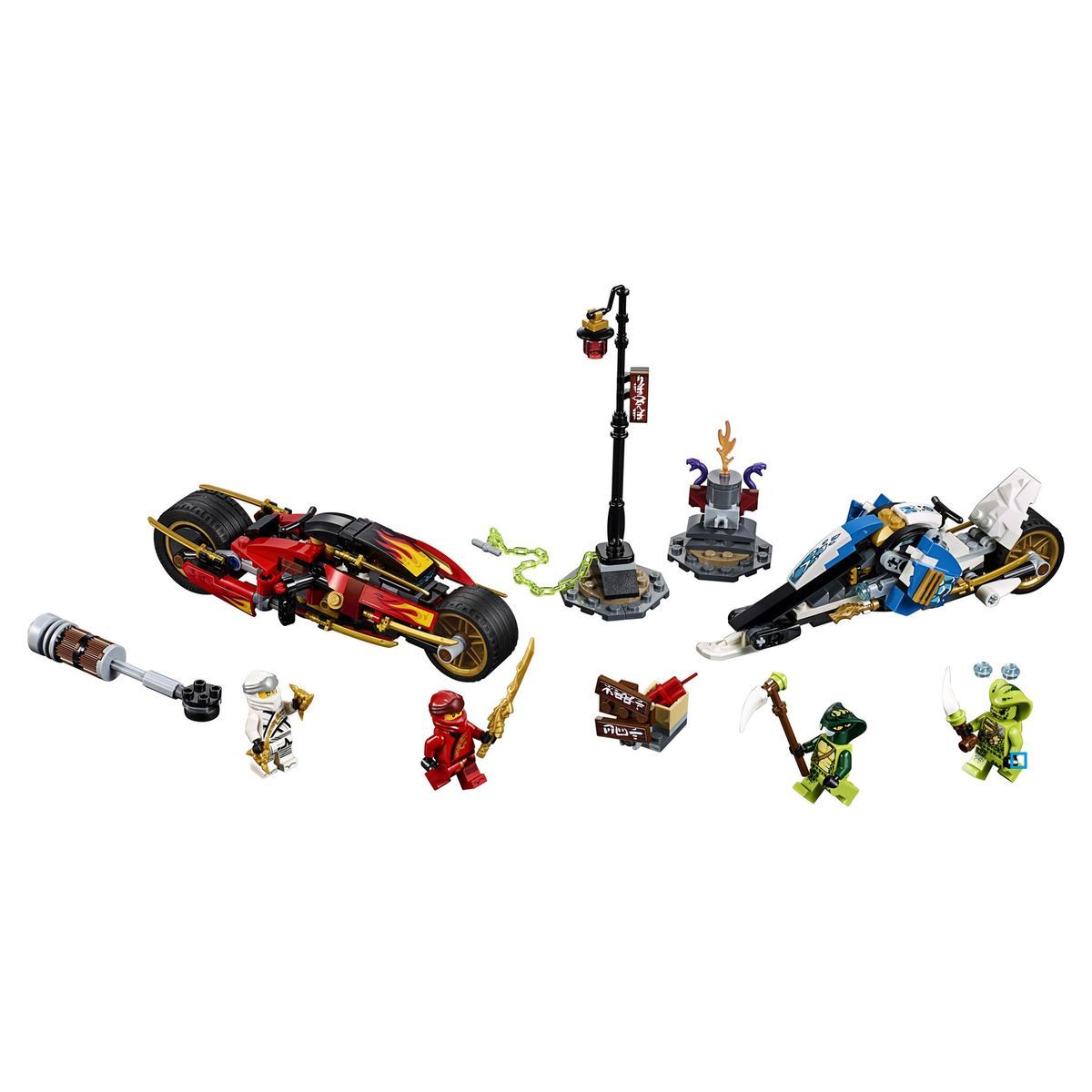 LEGO Ninjago 70667 - La moto de Kai et le scooter des neiges de Zane