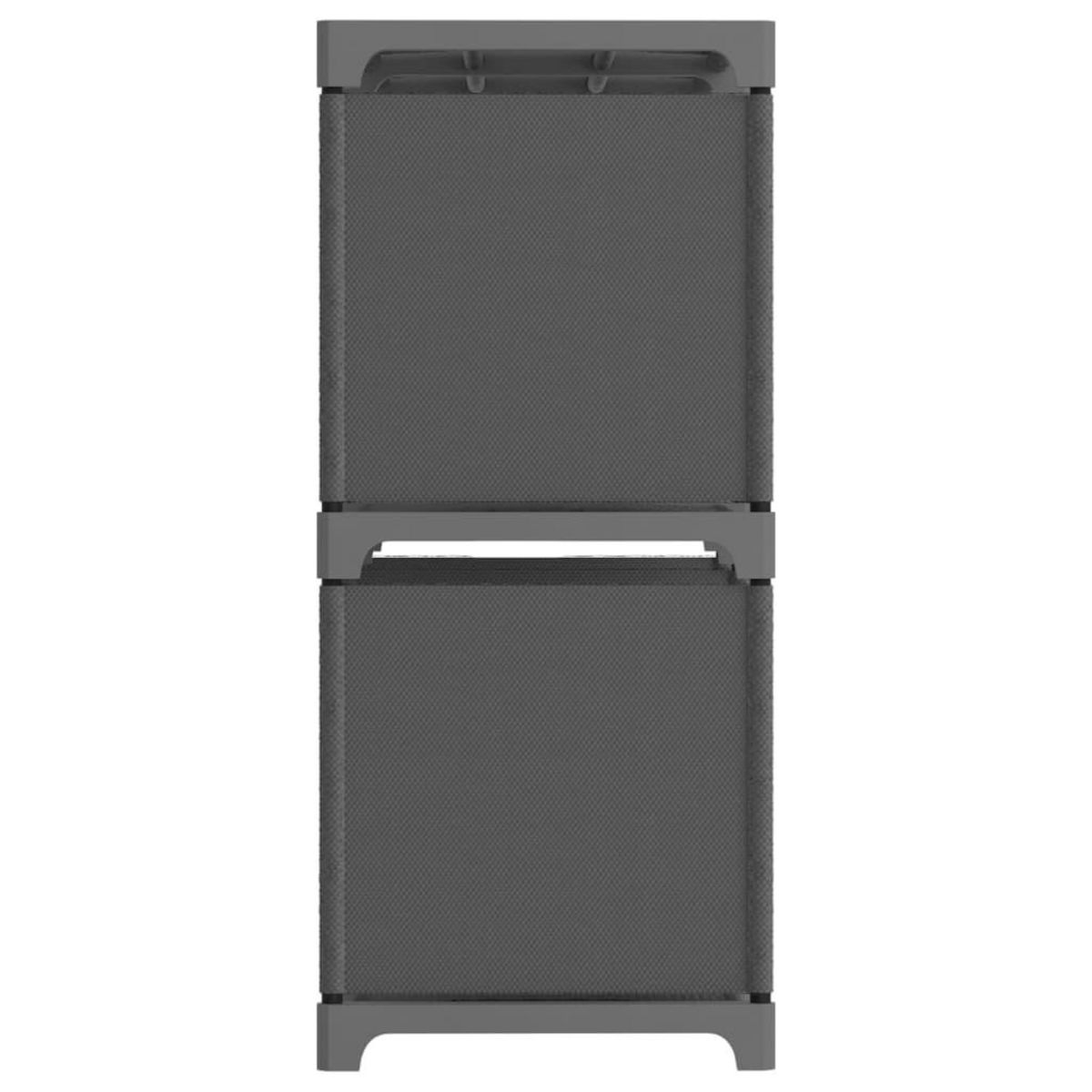 VIDAXL Etagere d'affichage 6 cubes Gris 103x30x72,5 cm Tissu