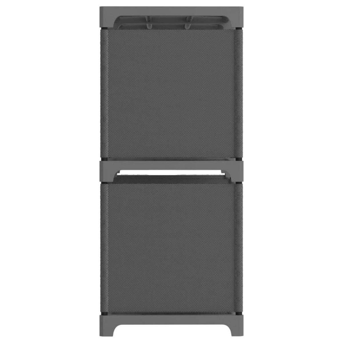 VIDAXL Etagere d'affichage 6 cubes Gris 103x30x72,5 cm Tissu