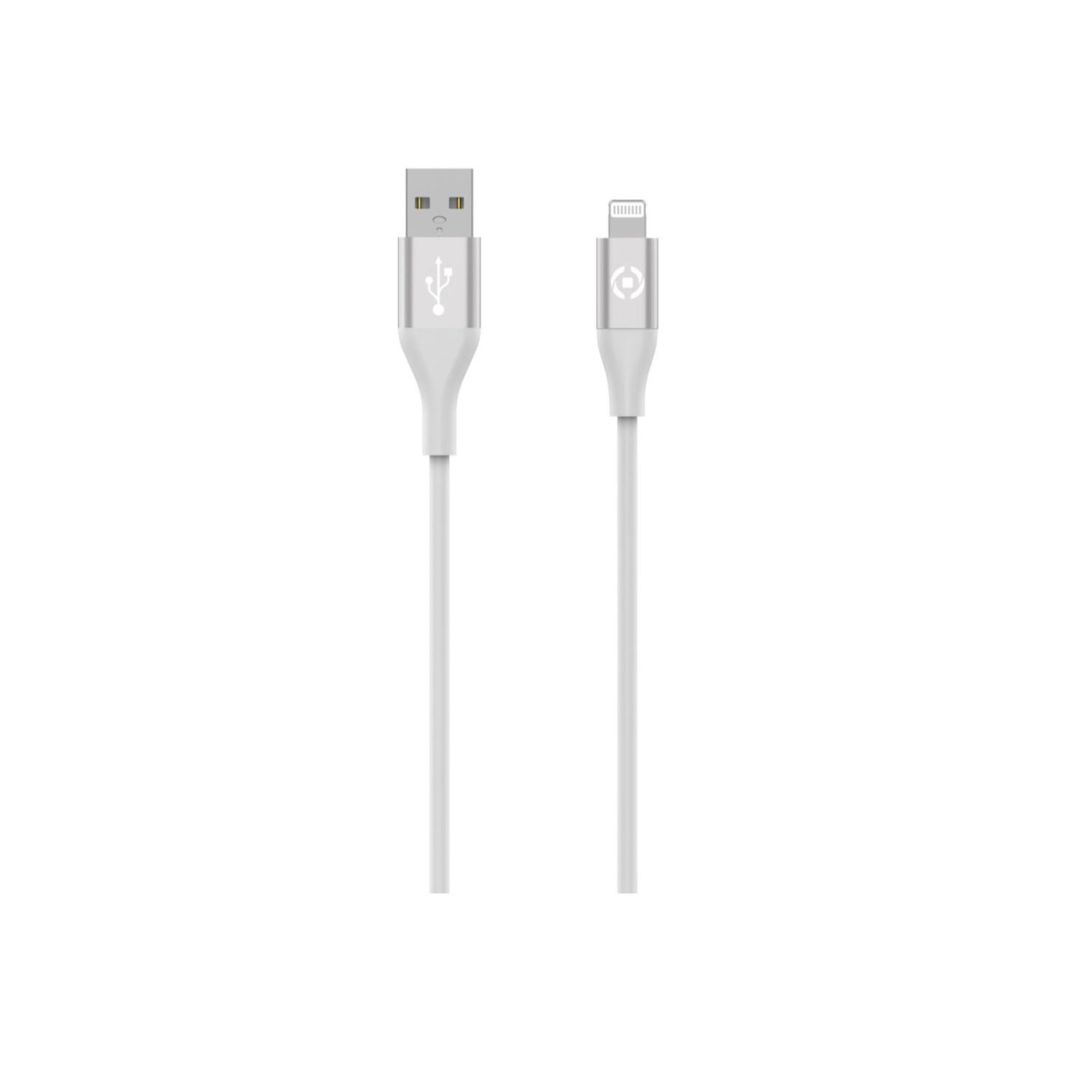 Voir la diapositive 1 : CELLY Celly USBLIGHTCOLORWH câble Lightning 1,5 m Blanc
