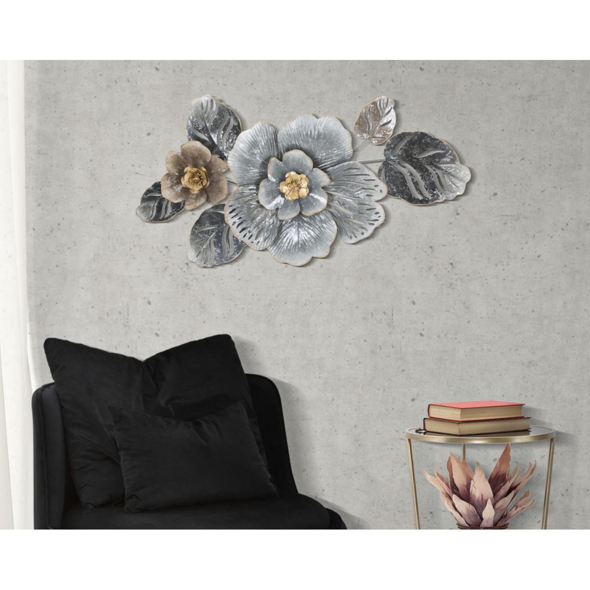 Voir la diapositive 5 : Paris Prix Décoration murale en métal  greys  84cm multicolore