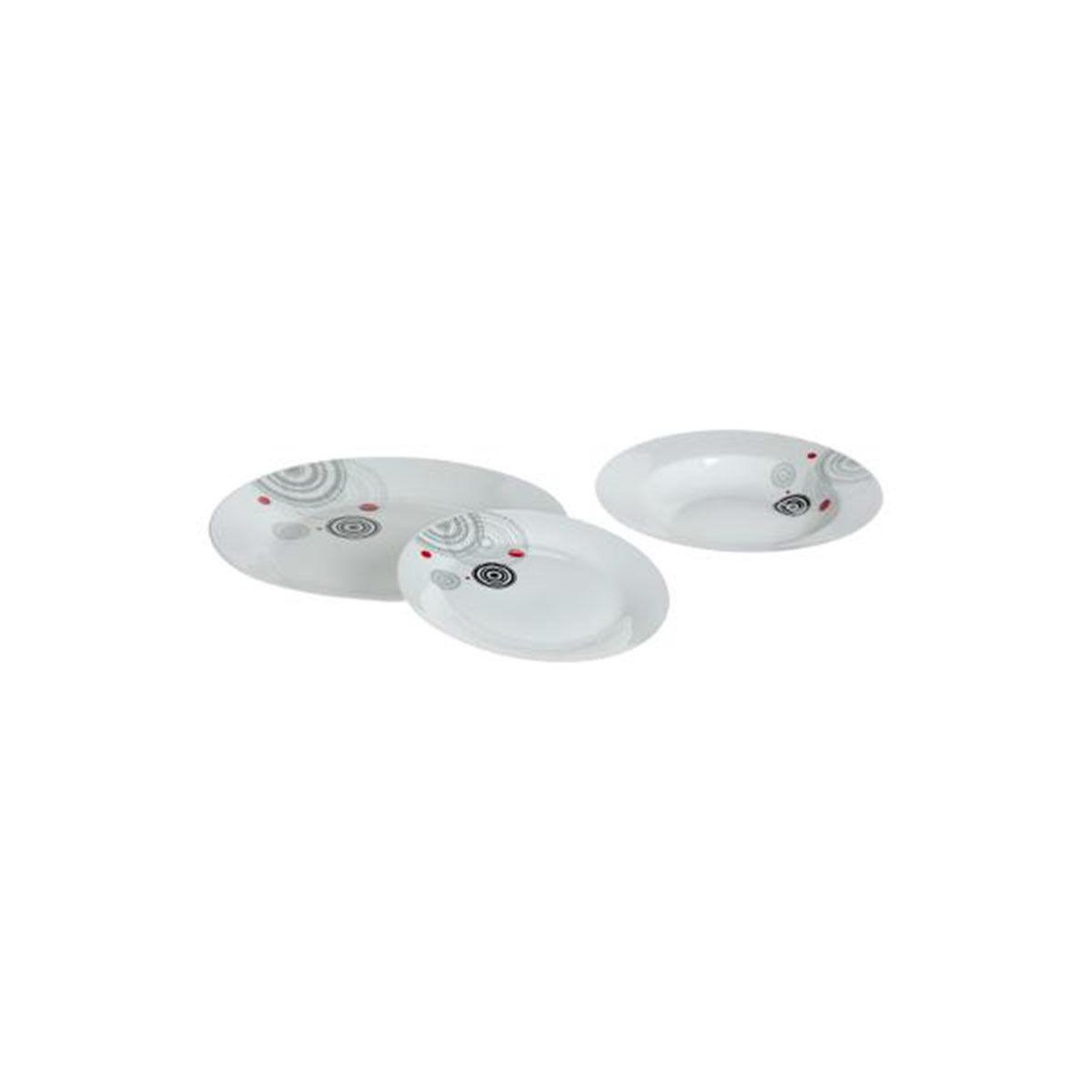 SECRET DE GOURMET Service de table 18 pièces  instant  27cm blanc