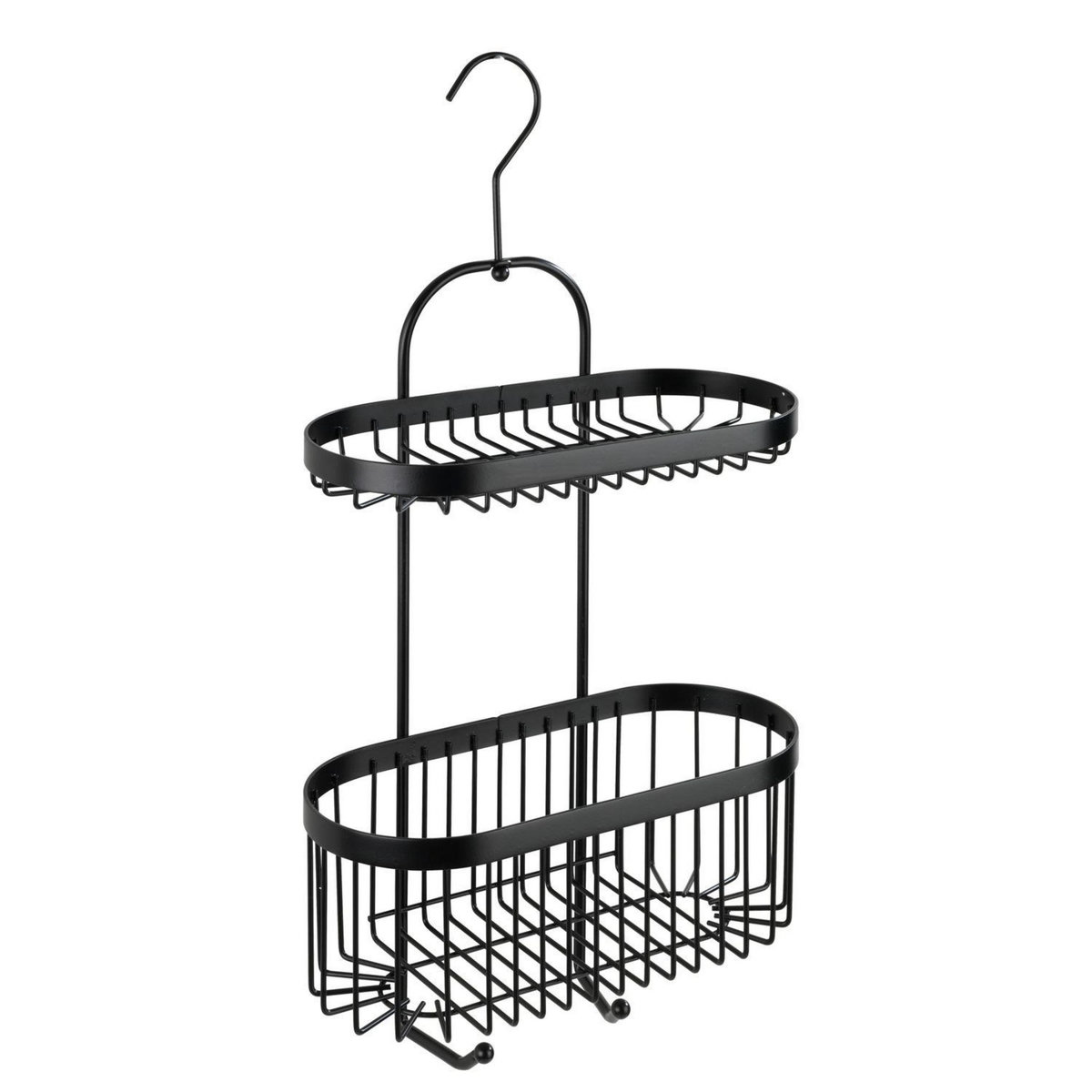 Wenko Etagère de douche à suspendre indus Classic - L. 26 x H. 47 cm - Noir