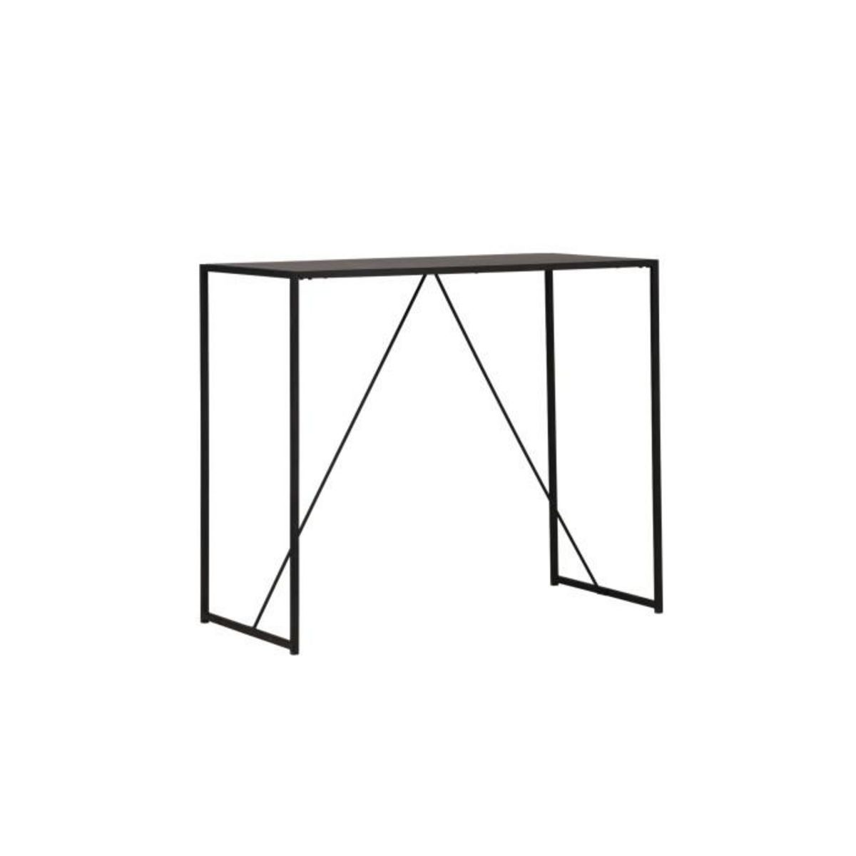 Paris Prix Table de Bar  Brea  120cm Noir