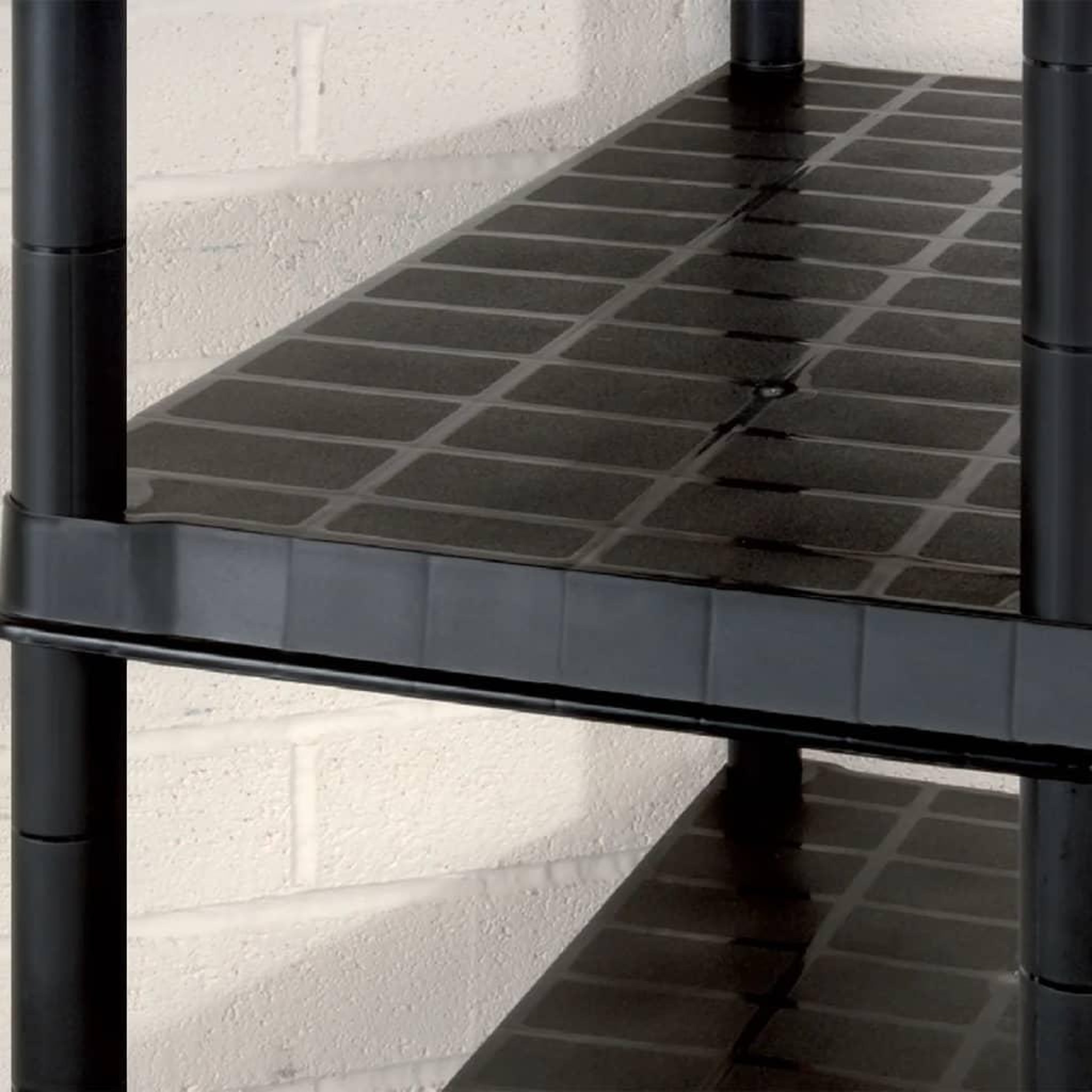 Voir la diapositive 5 : VIDAXL Etagere de rangement a 5 niveaux Noir 366x45,7x185 cm Plastique