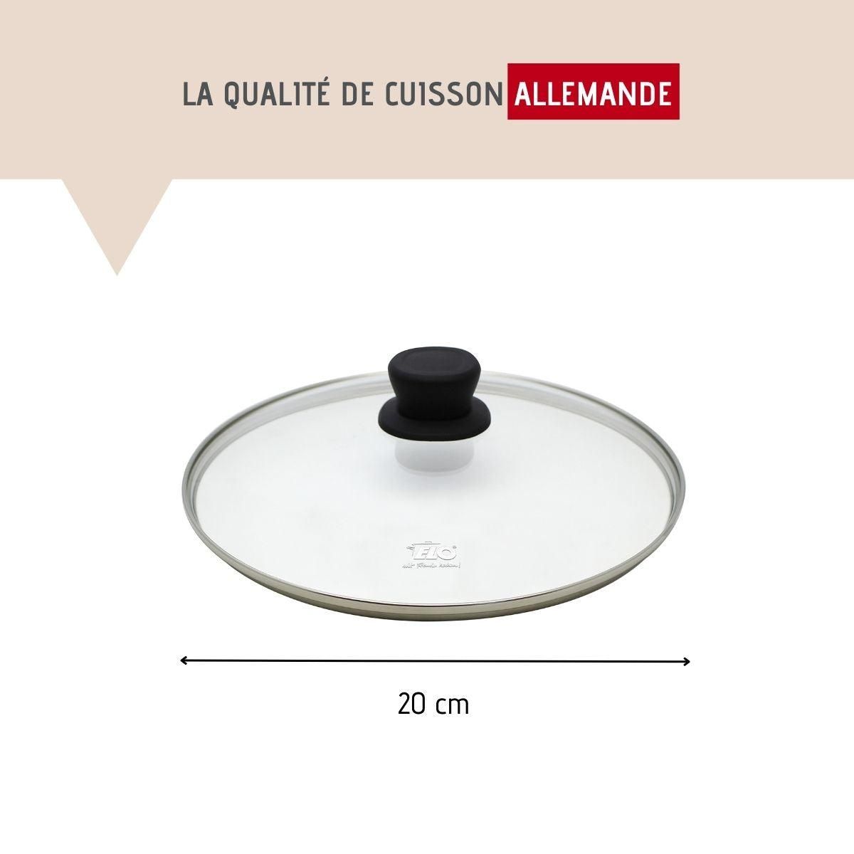 ELO Poêle wok 20 cm avec couvercle en verre Elo Smart life