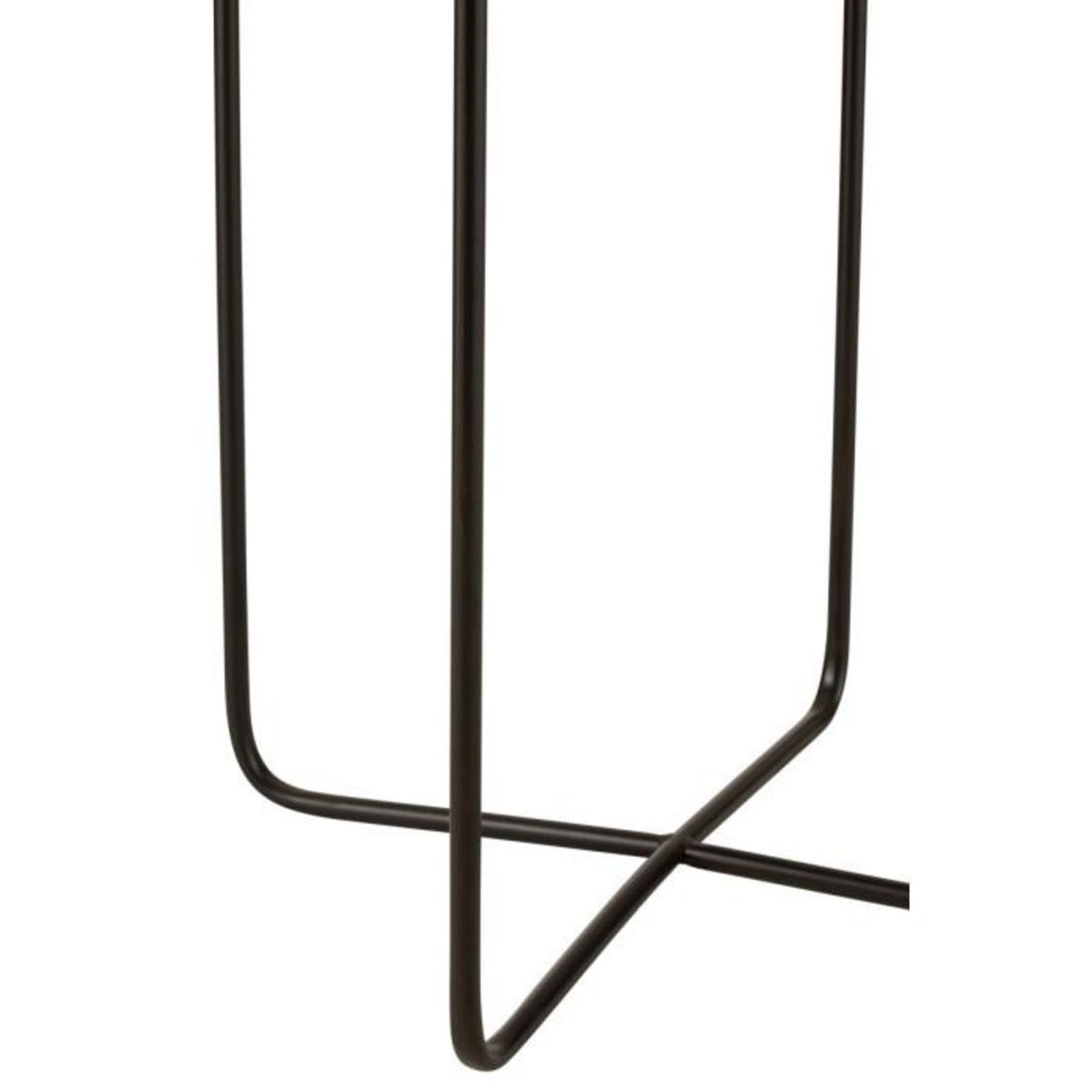 Paris Prix Table d'Appoint Design en Métal  Elsie  50cm Noir